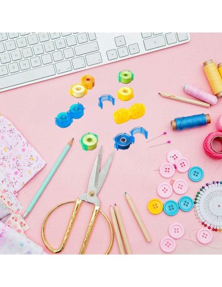 Clips Pequeños para Bobinas de Coser YEQIN 50 Pcs Coloridos