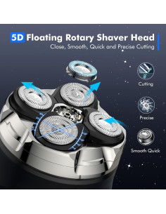 Afeitadora Eléctrica 5D NEXT BEAUTY Impermeable para Hombres 2