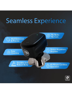 Afeitadora de Cabeza y Cara Skull Shaver Palm MX5 - 4 Cuchillas 2