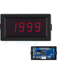 Ohmímetro Digital Taidacent 2K Ohm, DC5V/DC12V, LED Rojo 2