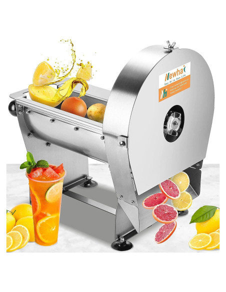 Cortadora de Verduras Eléctrica Newhai 0-10mm Acero Inoxidable