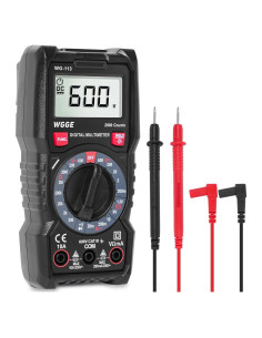 Multímetro Digital WGGE WG-113 con Estuche y Cables de Prueba