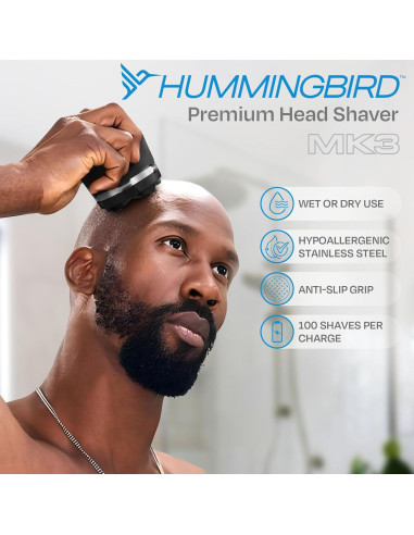Afeitadora eléctrica Hummingbird MK3 para cabeza y cara