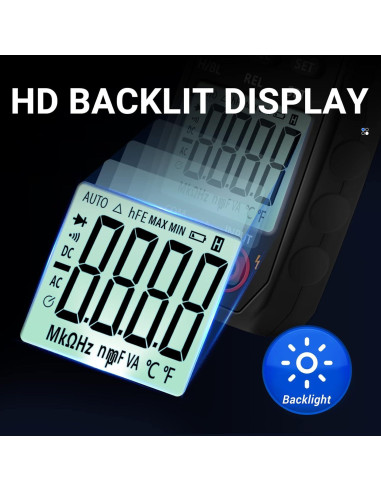 Multímetro Digital ANENG 4000 Cuentas con Pinza AC/DC