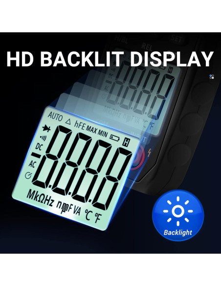 Multímetro Digital ANENG 4000 Cuentas con Pinza AC/DC