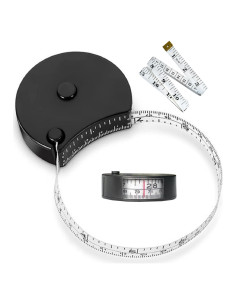 Cinta Métrica Wokaku 150cm Doble Escala con Pin de Bloqueo