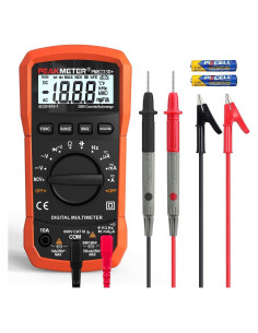 Multímetro Digital COCZOW PM8233D+ con Pantalla LCD Retroiluminada