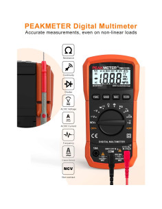 Multímetro Digital COCZOW PM8233D+ con Pantalla LCD Retroiluminada 2