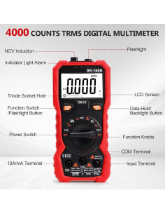 Multímetro Digital Beaquicy TRMS 4000 Cuentas 600V AC/DC 2