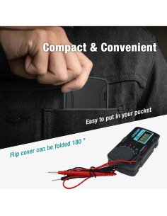 Multímetro Digital ALLOSUN EM3081 Tamaño de Bolsillo 2