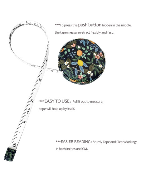 Cinta Métrica Retráctil WM 150 cm Doble Cara para Costura Cinta Métrica Retráctil WM 150 cm Doble Cara para Costura