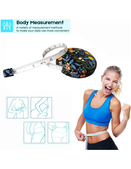 Cinta Métrica Retráctil WM 150 cm Doble Cara para Costura Cinta Métrica Retráctil WM 150 cm Doble Cara para Costura