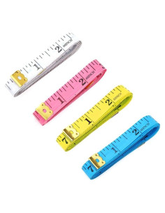 Cinta Métrica Suave GDMINLO 4 Piezas 150 cm Doble Escala