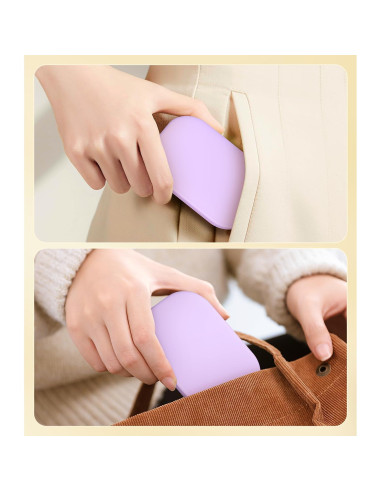 Espejo Compacto Iluminado Gospire 10.67x7.62cm 1X/3X Púrpura