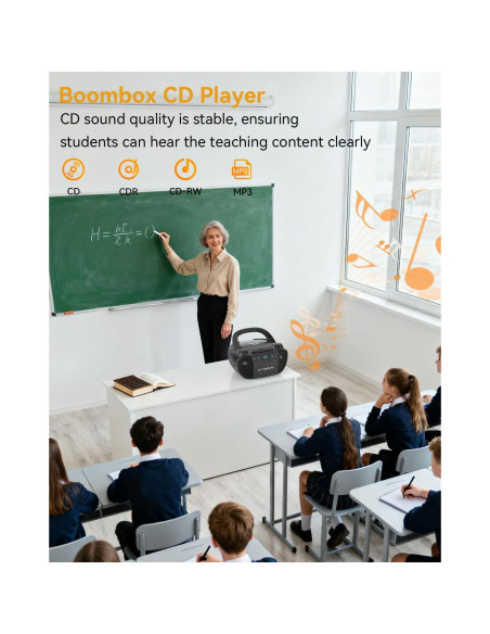 Reproductor de Cinta Cassette y CD MONODEAL CD1016 Bluetooth