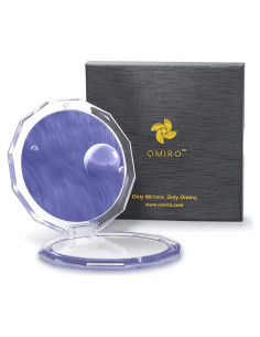 Espejo Compacto OMIRO 8.9 cm 1X/10X Aumento Plegable Moda