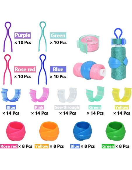 142 Piezas Sujetadores de Bobinas HDST-HOME para Costura 142 Piezas Sujetadores de Bobinas HDST-HOME para Costura