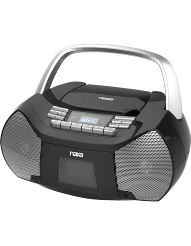Reproductor de CD y Cinta Naxa NPB-268 Portátil Plata