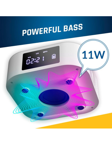 KLIM Boombox E1 - Sistema de Audio Portátil con Subwoofer y Bluetooth