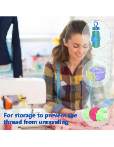 142 Piezas Sujetadores de Bobinas HDST-HOME para Costura