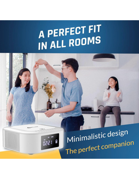 KLIM Boombox E1 - Sistema de Audio Portátil con Subwoofer y Bluetooth