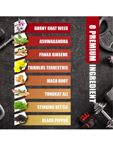 Cápsulas de Hierba de Cabra Excitada BMVINVOL - 60 Veganas