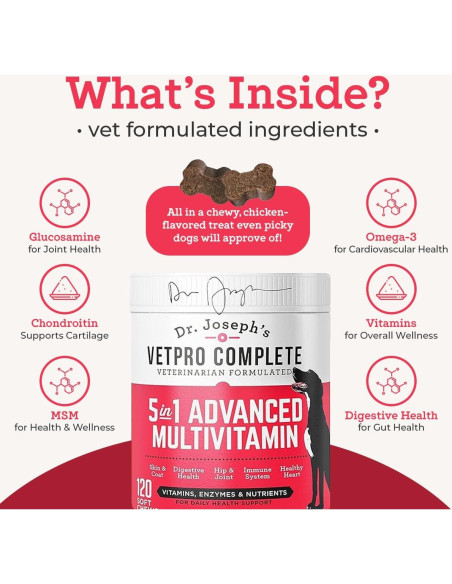 Suplemento Multivitamínico VetPro para Perros Pequeños 60 Unidades
