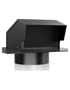 Tapa de Ventilación de Techo Athradies 4" Acero Inoxidable Negra