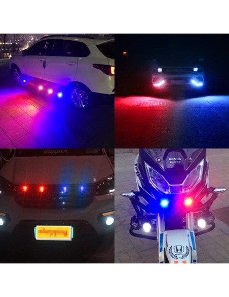 Luz de Advertencia LED Teguangmei 4 en 1 Control Remoto 12V