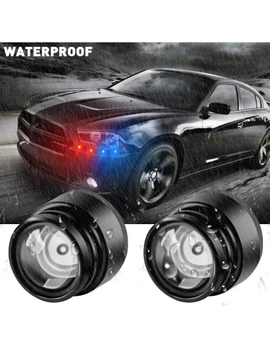 Luz de Advertencia LED Teguangmei 4 en 1 Control Remoto 12V