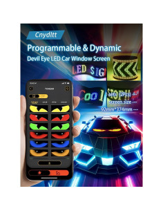 Luces LED Ojos Diabólicos CarPanidic 59.4x11.9 cm 2PCS 2