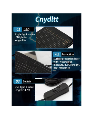 Luces LED Ojos Diabólicos CarPanidic 59.4x11.9 cm 2PCS