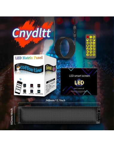 Luces LED Ojos Diabólicos CarPanidic 59.4x11.9 cm 2PCS