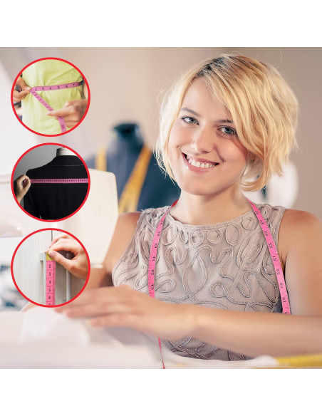 Cinta Métrica Suave ECTY 24 Pcs 150 cm Doble Escala Cinta Métrica Suave ECTY 24 Pcs 150 cm Doble Escala