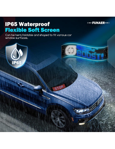 Ojos LED Diabólicos FUNAER para Coche - 4.01x13.7 Pulgadas