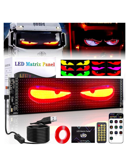 Luces LED Ojos de Diablo Suacopzar 59.5x12.7cm Control APP