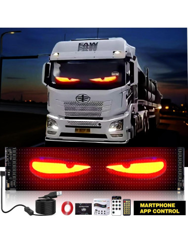 Luces LED Ojos de Diablo Suacopzar 59.5x12.7cm Control APP