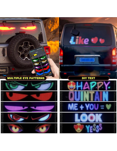 Luces LED Ojos de Diablo Suacopzar 59.5x12.7cm Control APP