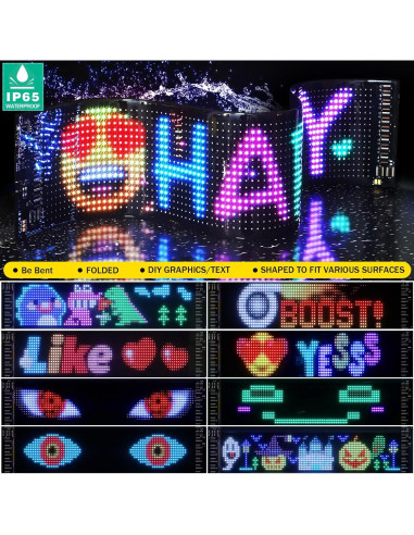 Luces LED Ojos de Diablo Suacopzar 59.5x12.7cm Control APP