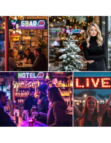 Luces LED Ojos de Diablo Suacopzar 59.5x12.7cm Control APP