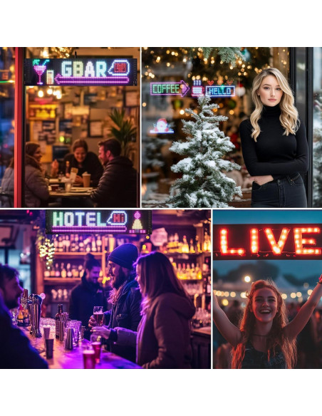 Luces LED Ojos de Diablo Suacopzar 59.5x12.7cm Control APP