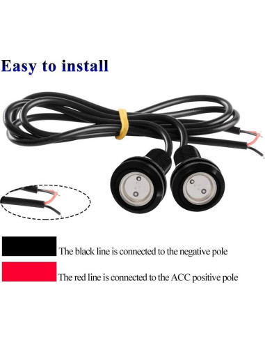 10 Luces LED Ojo de Águila 18mm Verde 9W Alta Potencia