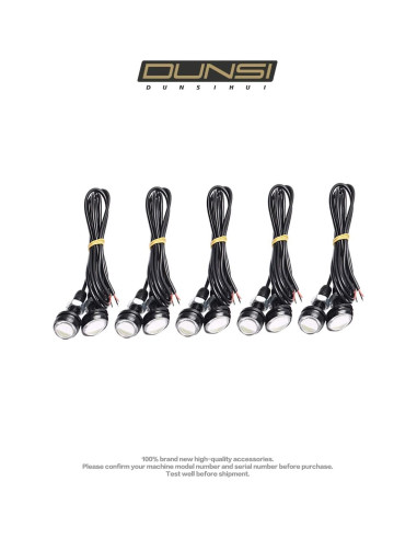 Lámparas LED Ojo de Águila DUNSIHUI 9W 6500K 10 Piezas