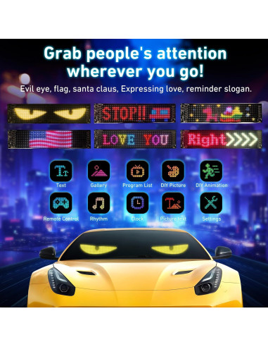 Luces Ojos del Diablo Qeeanmo LED 59.4cm Programables