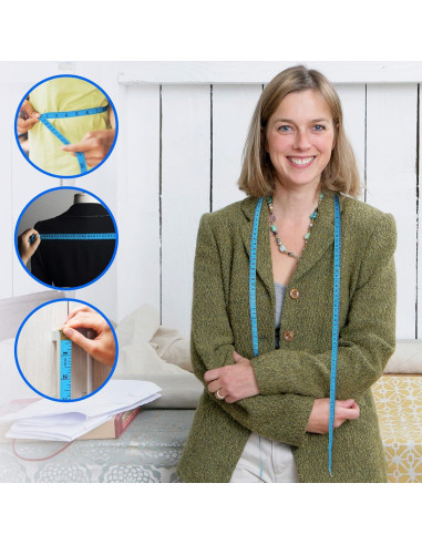 Cinta Métrica Suave ECTY 24 Pcs 150 cm Doble Escala