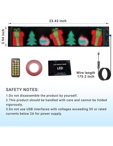 Luces Ojos del Diablo Qeeanmo LED 59.4cm Programables