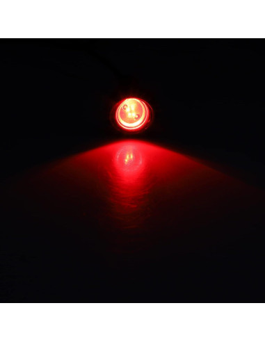 Luz Diurna LED Ojo de Águila X AUTOHAUX 4 Pcs Rojo