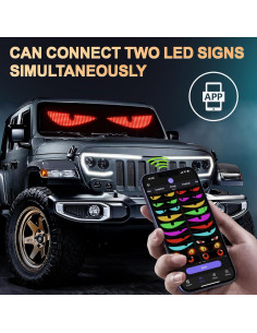 Señal LED Programable Tnuxey 38.1x10.2cm para Autos 2