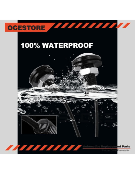 OCESTORE 10 Pcs Bombillas LED Ojo de Águila 12V 15W Impermeables