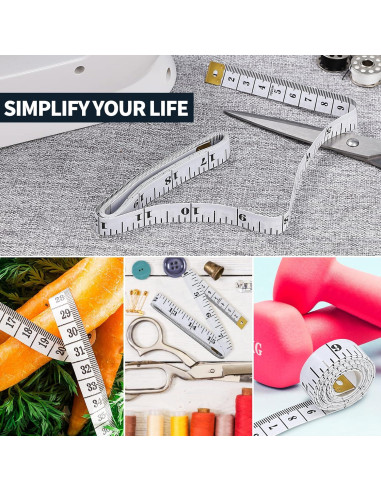 Cinta Métrica Suave ECTY 24 Pcs 150 cm Doble Escala